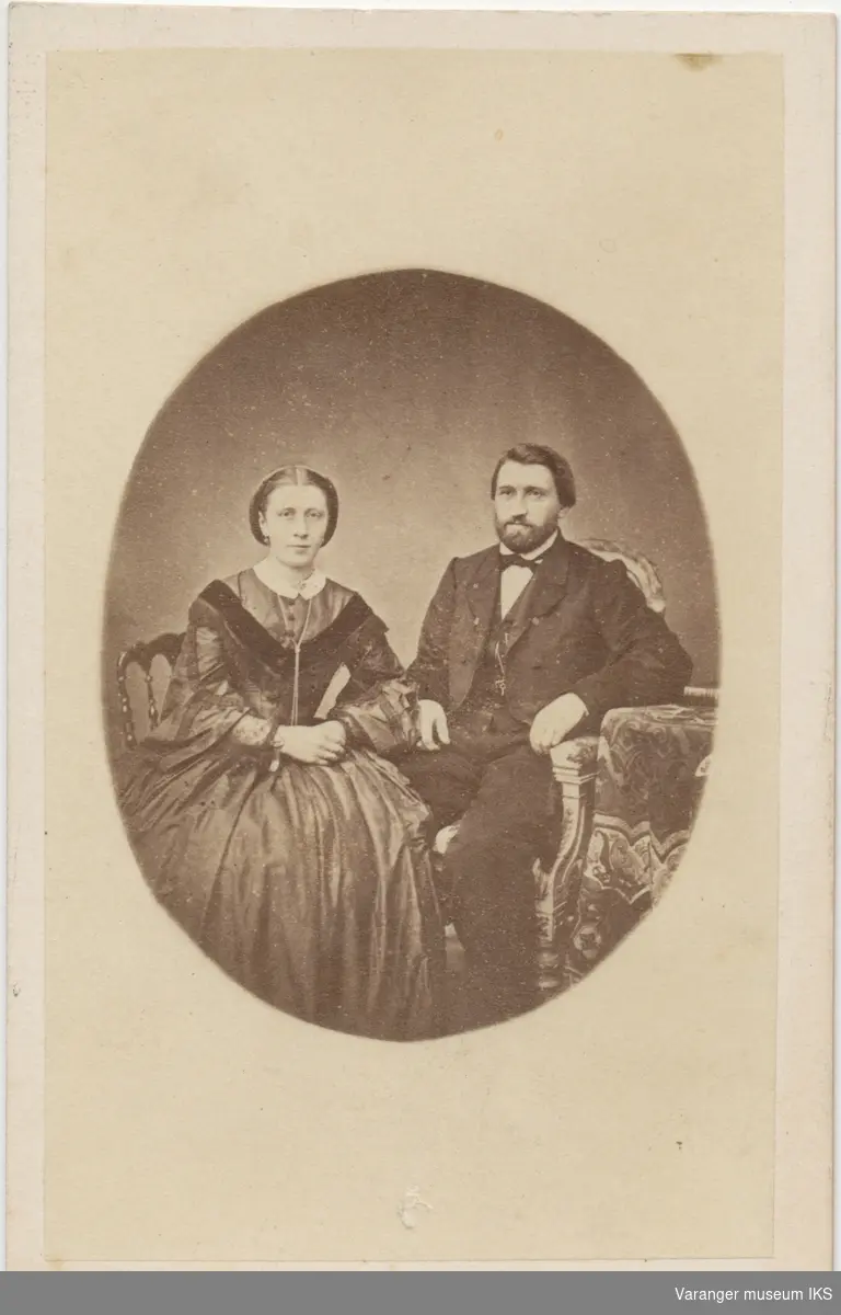 Portrett, Arnt Nicolai og Hemmingine Brodtkorb, ca. 1870