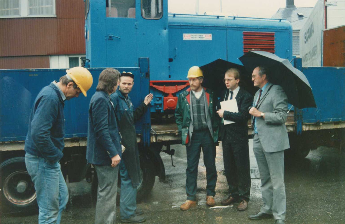 Odda Smelteverk, lokomotiv som blei brukt til karbidtransport.