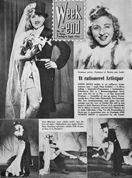 Artisten fru Gentiana på forsiden av "Week-End"