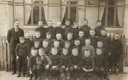 Gutteklasse ved Nørvøy skole.