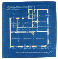 Herr Slagter Rasmussen, 2den og 3die etage [Plantegning]