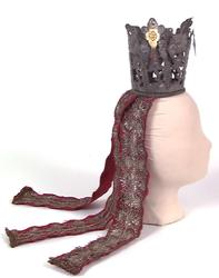 Brudekrone med nakkebånd