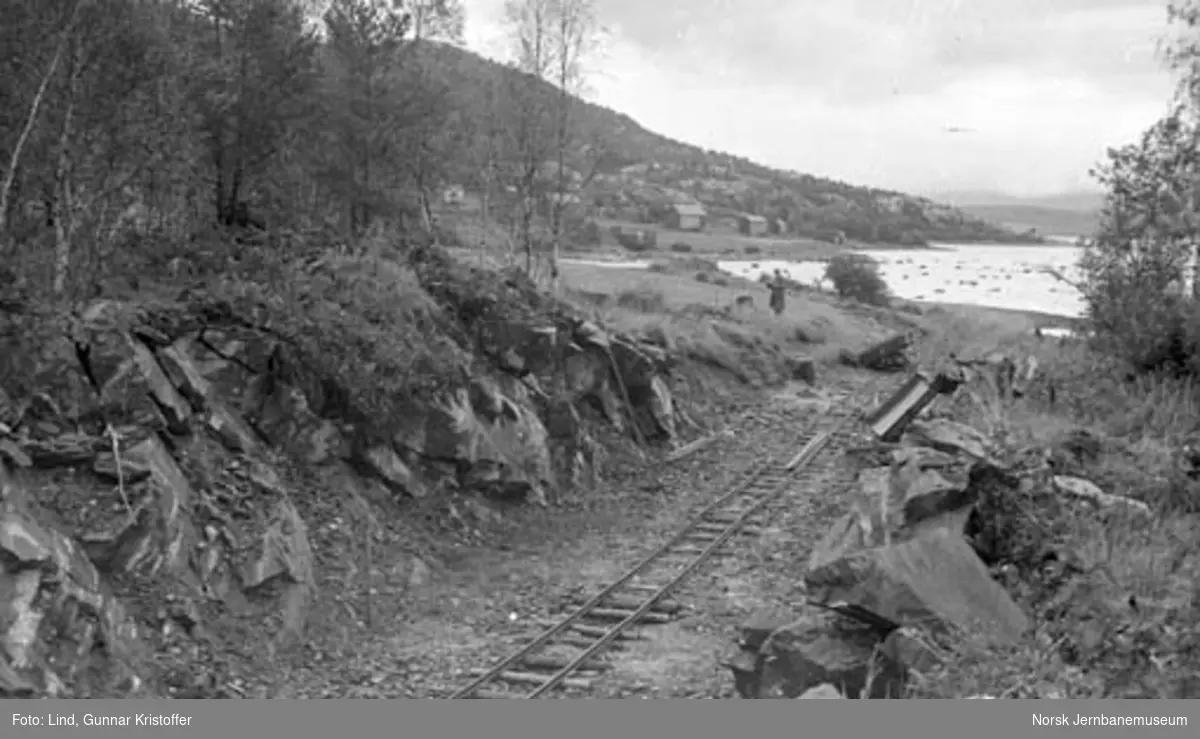 Nordlandsbaneanlegget : linjeparti ved Kistrand