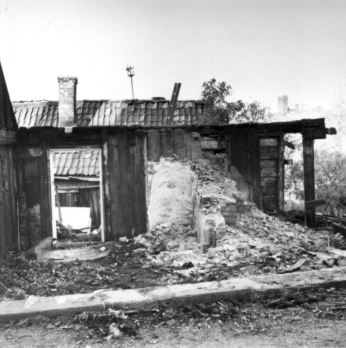 Stupinngt. 10
Riving av hus på Enerhaugen, 1959.
