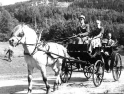 Oslodagene, 28.8.1982. Ankomst med hester og vogner fra Bogs