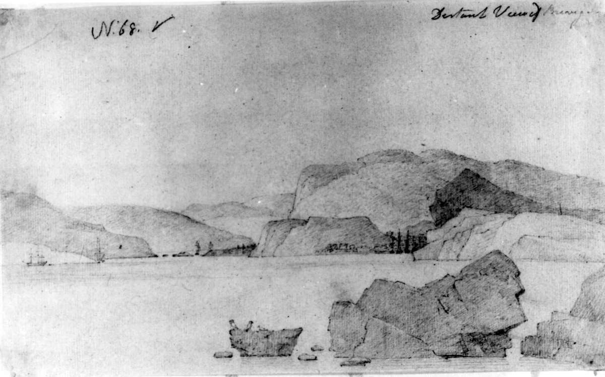 Brevik
Fra skissealbum av John W. Edy, "Drawings Norway 1800".