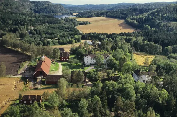 Berby Herregård, Idd, Halden, Fra Ca. 1800. Illustrasjonsbilde Fra ...