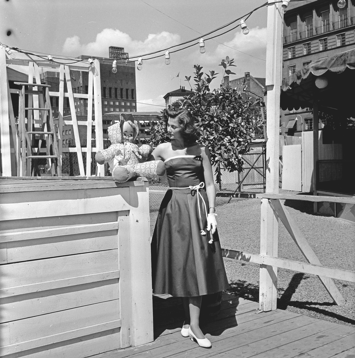 Serie. Solveig Borstad, Miss Norway 1955. Fotografert juni 1955.