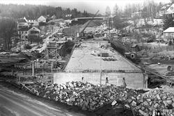 Serie. Veibygging av ny Drammensvei (E18) ved Nesbrukrysset,