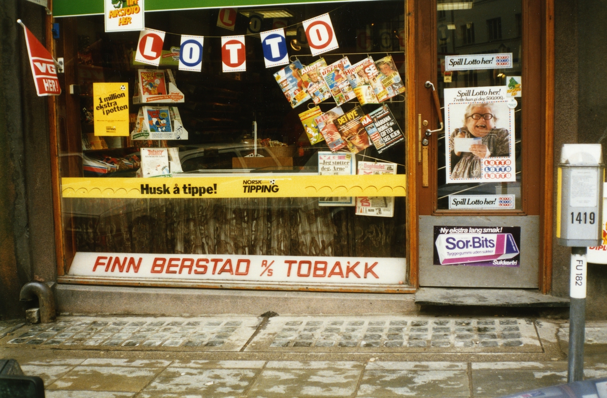 Tobakksbutikken Finn Berstad A/S.