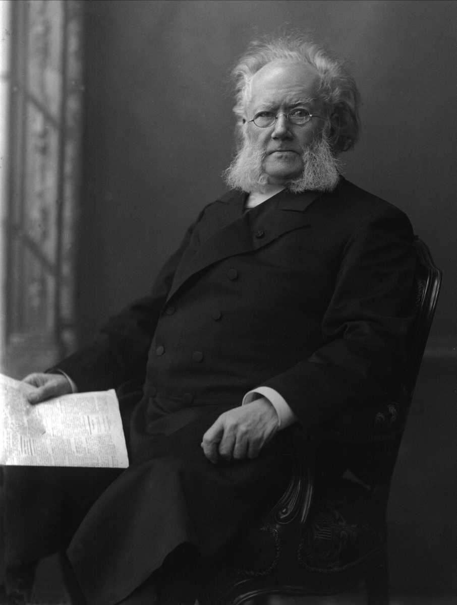 Portrett av Henrik Ibsen.