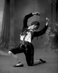 Portrett, frøken Buttedal danser.