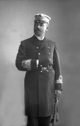 Portrett, Jacob Børresen i uniform som kontreadmiral.