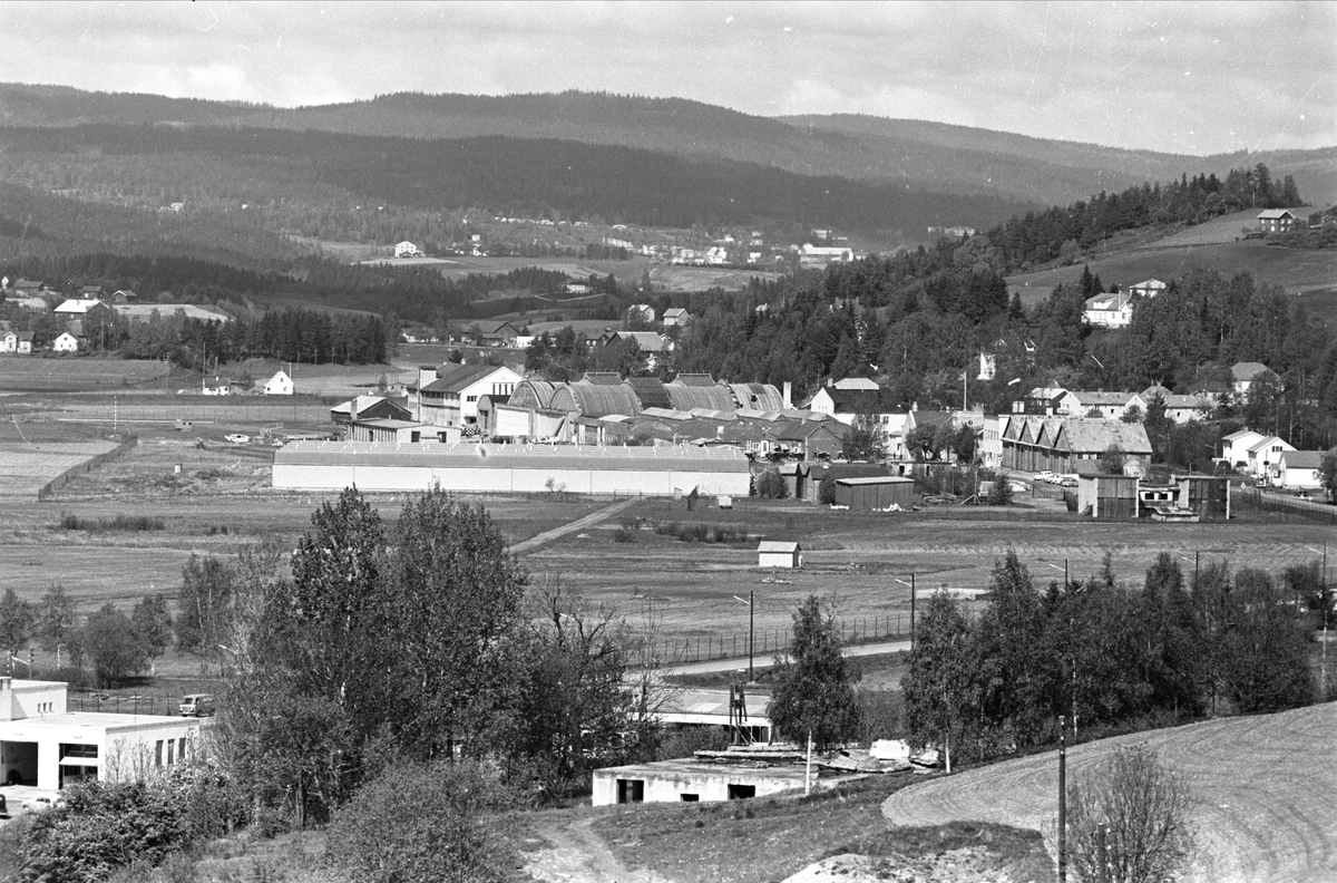 Lillestrøm, Skedsmo, mai 1961, oversiktsbilde bebyggelse.