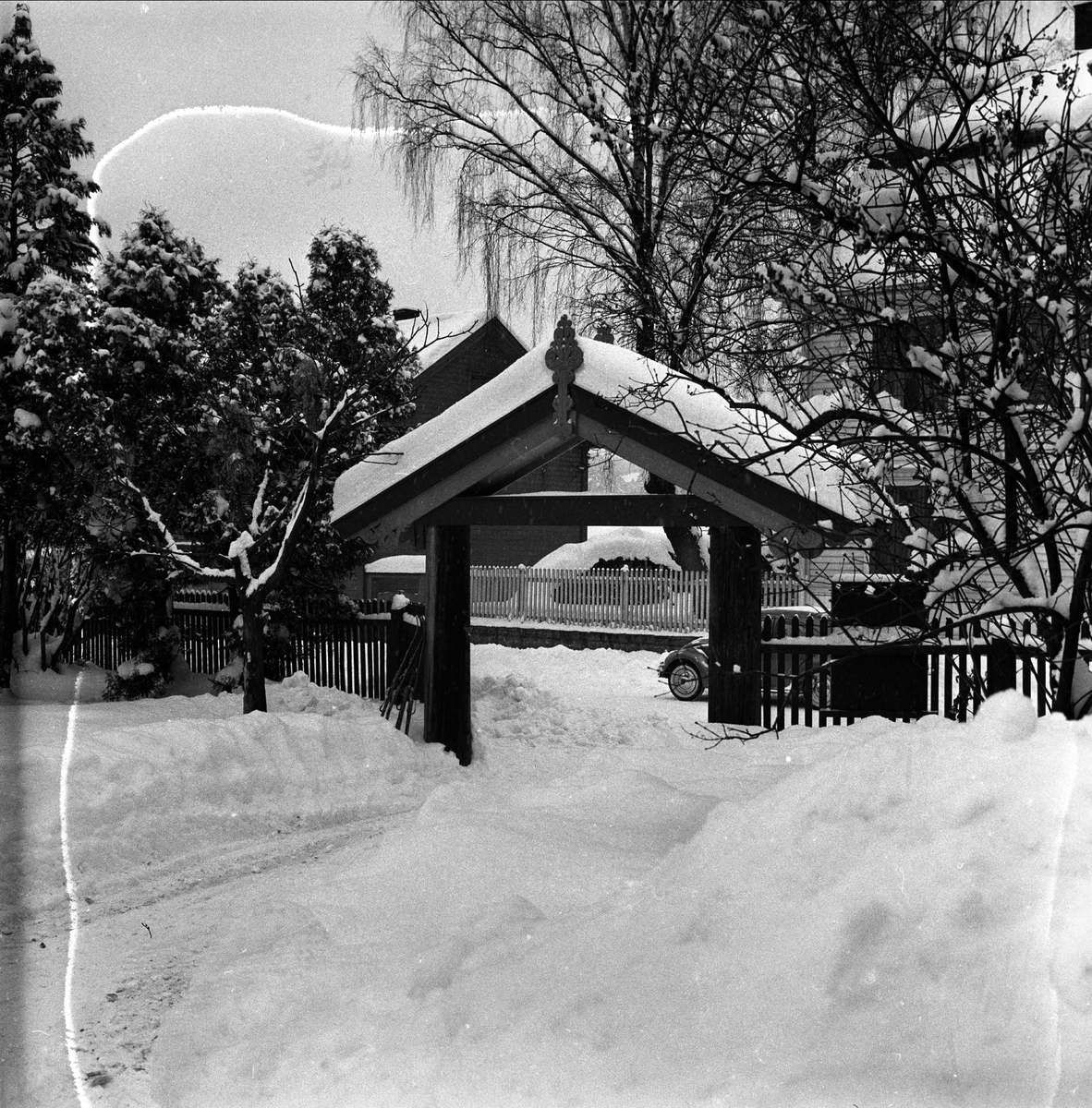 Notodden, Telemark, januar 1958. Industri.