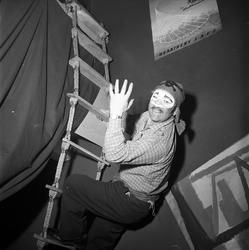 Kronprinsens gate 17, Oslo, 29.01.1956. Karneval i Ingeniøre