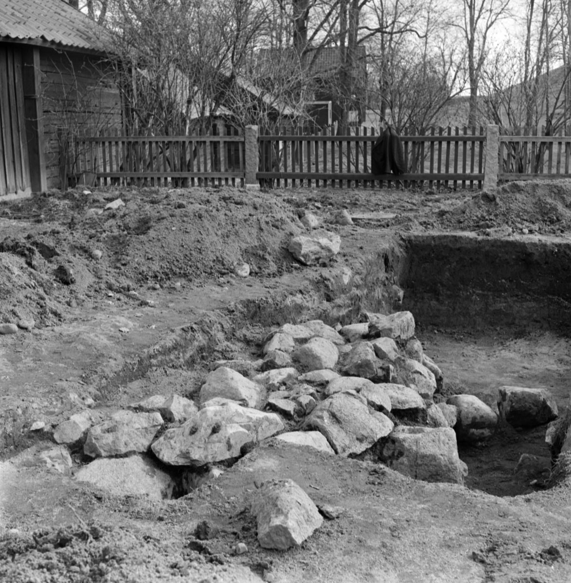 Prästgården, översikt - Arkeologi Gamla Uppsala 1973