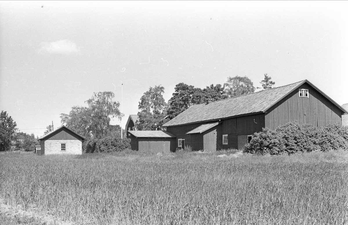 Garage, ladugård och stall, Myrby 1:3, Bärby, Danmarks socken, Uppland 1977