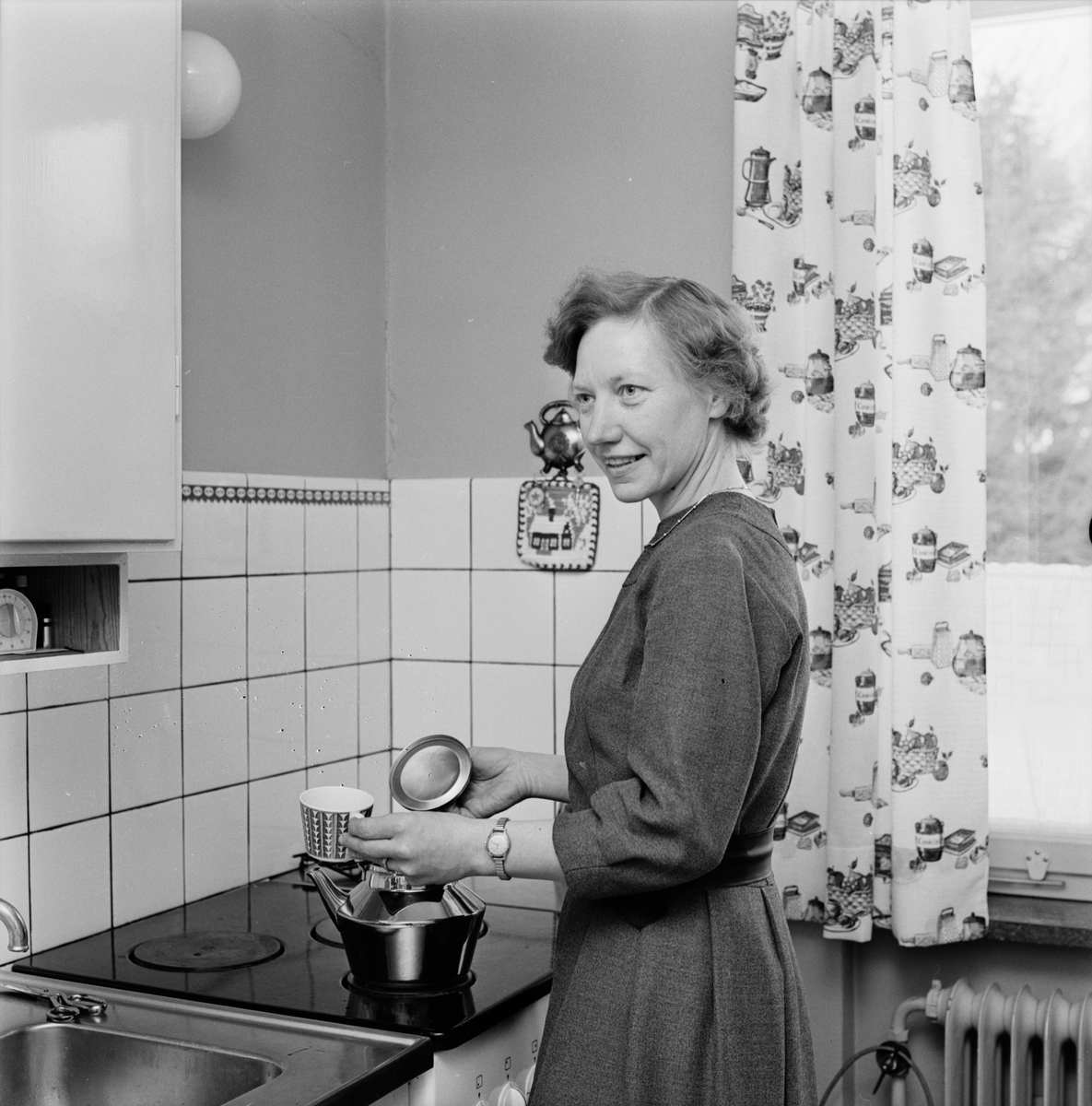 Hemsyster Margit Gustavsson, Danmarks socken, Uppland mars 1963