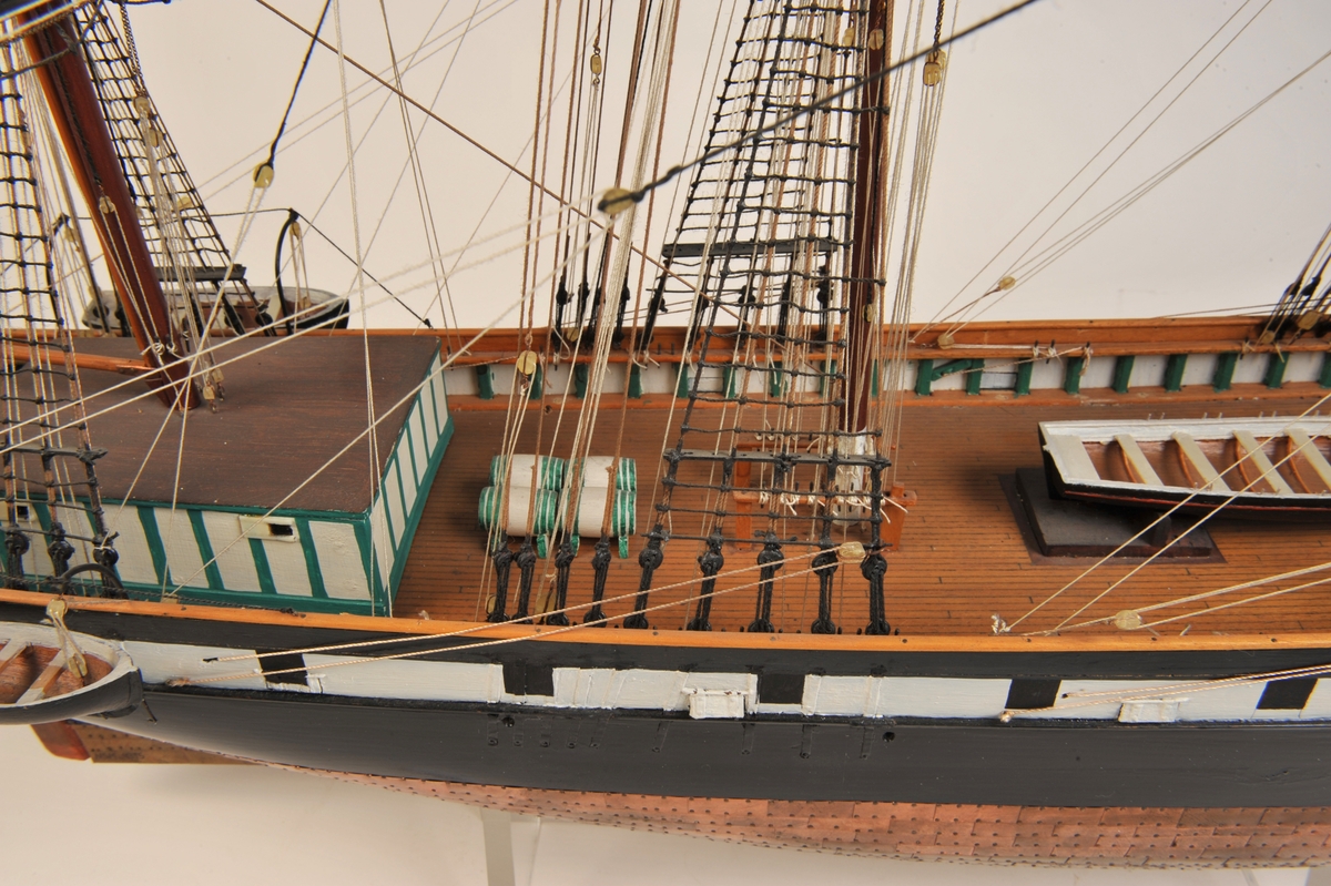 Fullrigger 'Gymer' bygget av Voigt på Trondhjems Skibsverft i 1848
