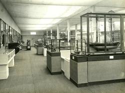 Interiør fra sjøfartshallen. - Jubileumsutstillingen på Frog