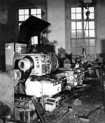 Dreiebenk i dreieverkstedet ved Myrens Verksted