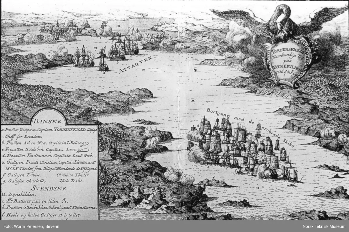 Tordenskiold: Erobrede skip i Dynekilen