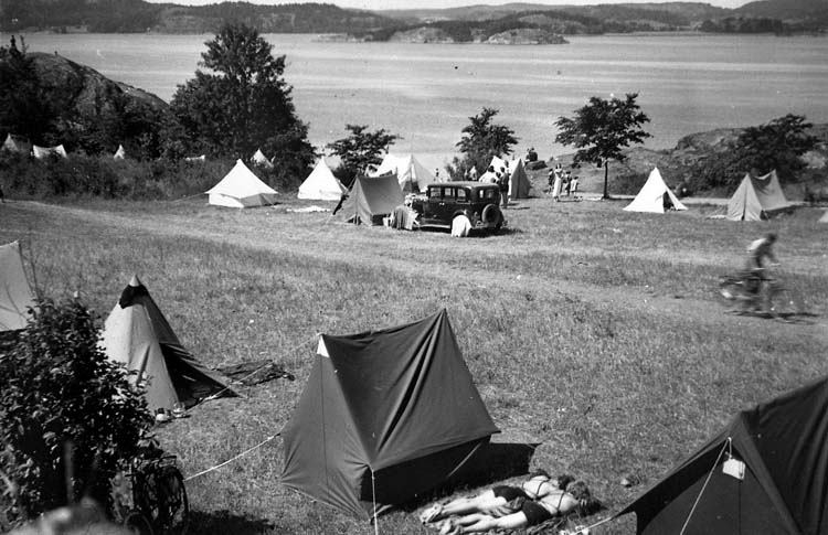 Skeppsvikens camping i Uddevalla 1936
