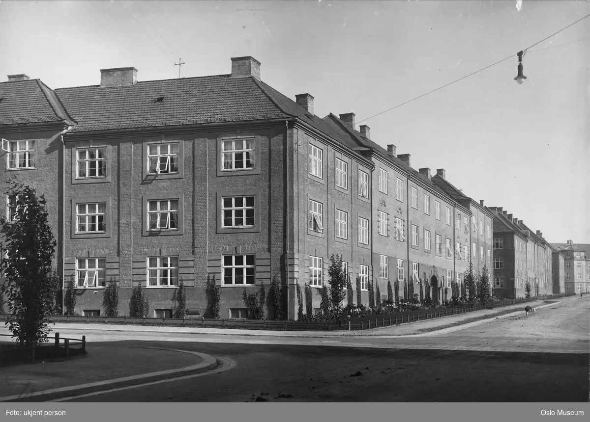 Torshov boligkompleks, bygårder, forhager, gateløp - Oslo Museum ...