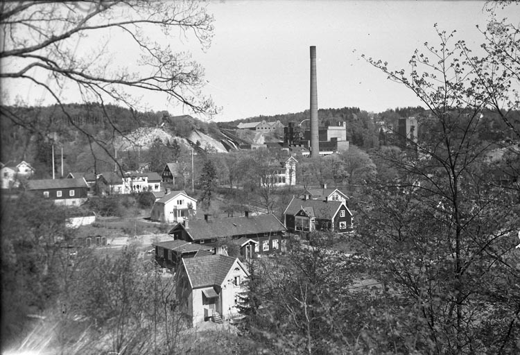 Enligt fotografens anteckningar: "1955, 14. Munkedals fabrik ombyggt".