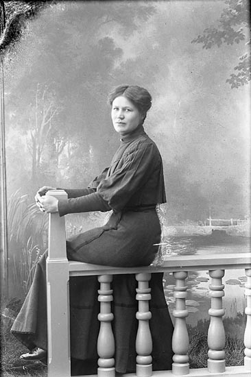 Enligt fotografens journal nr 1 1904-1908: "Josefsson, Hulda Fr. Stenungsund".