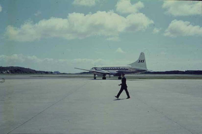 SAS-plan p&aring; Torslanda 1961
