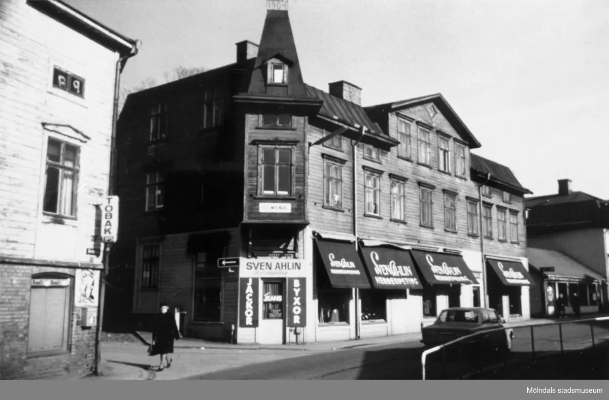 Sven Ahlins herrekipering på Kvarnbygatan 25 i Mölndal på 1970-talet.