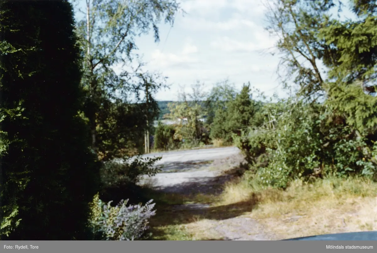 Liten väg i Mölndal, möjligen vid Jons kulle i Hulelyckan, år 1983.