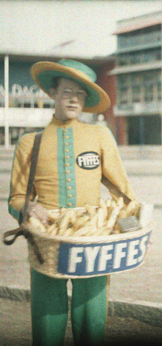 Försäljning av Fyffes bananer.
Stockholmsutställningen 1930