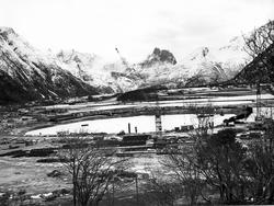 Byggedokk for Condeep-plattformer i Åndalsnes.