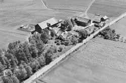 Flyfoto av gårdene Lilleskjør i Eidsberg 1951.