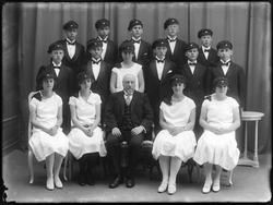 Avgangselever Sarpsborg høiere Almenskole, rektor Birger Ber