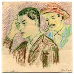 Kunstnere [Blyanttegning]