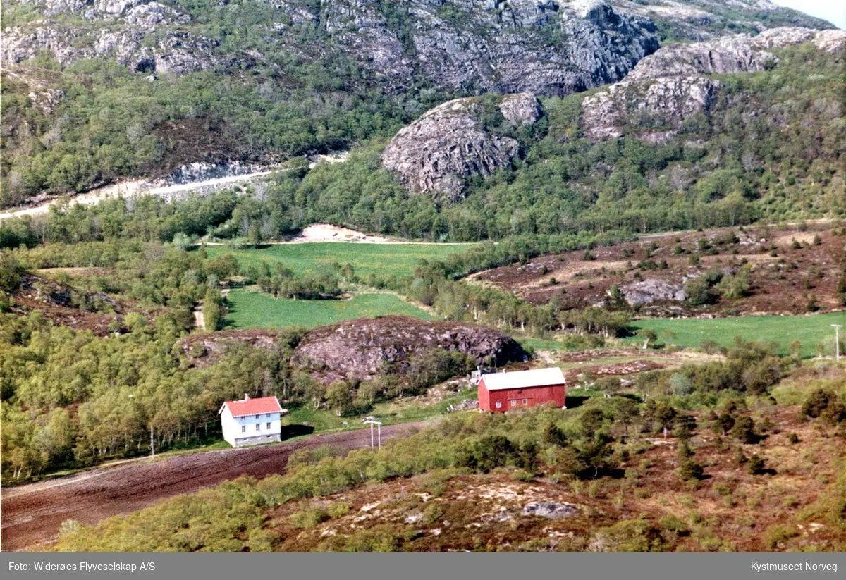 Flyfoto over "Hagan" i Vikna kommune