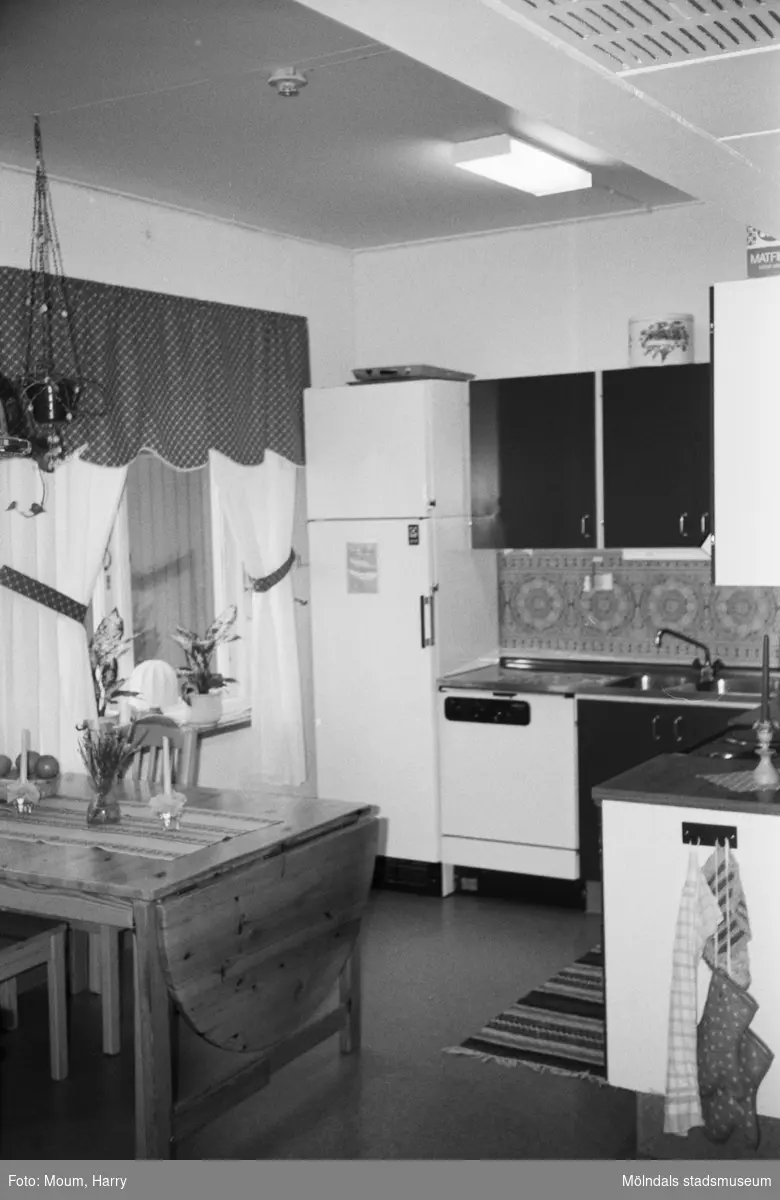 Kök på Sagåsens vårdhem i Kållered, år 1983.