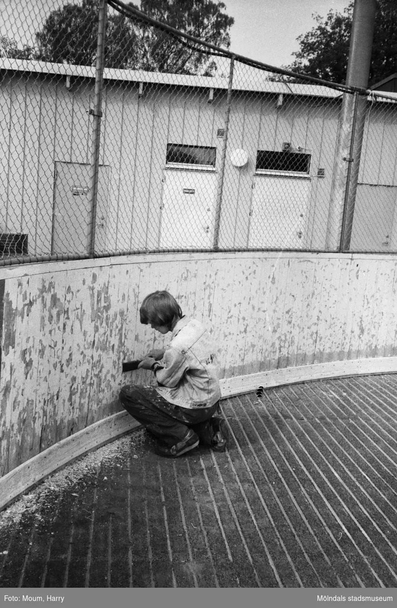 Feriearbete för ungdomar i Kållered, år 1983. Upprustning av Kållereds isbana.

För mer information om bilden se under tilläggsinformation.