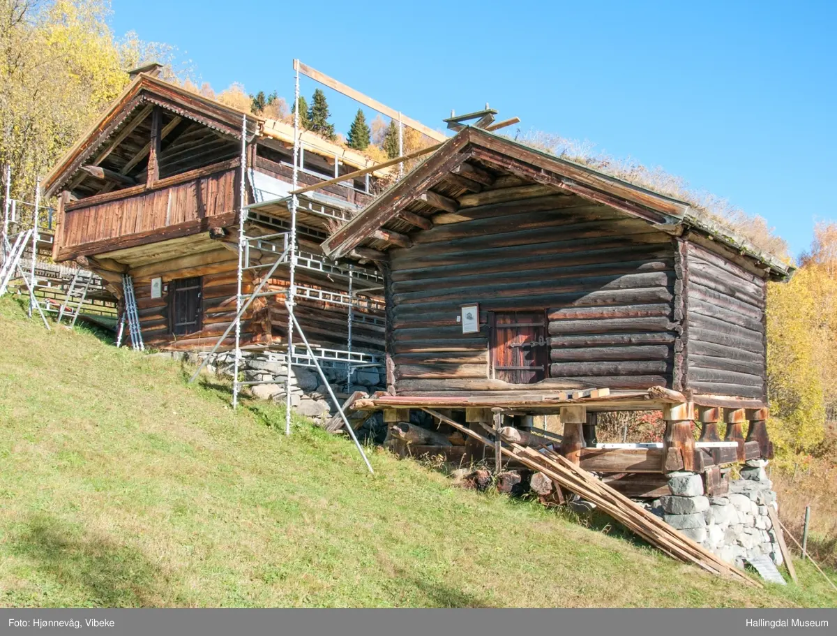 Loft pÃ¥ Ã
l bygdamuseum, leksvol hallingdal museum / digitaltmuseum Stuen og farve
