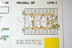 Plantegning over nivå 4 på Valhall QP.