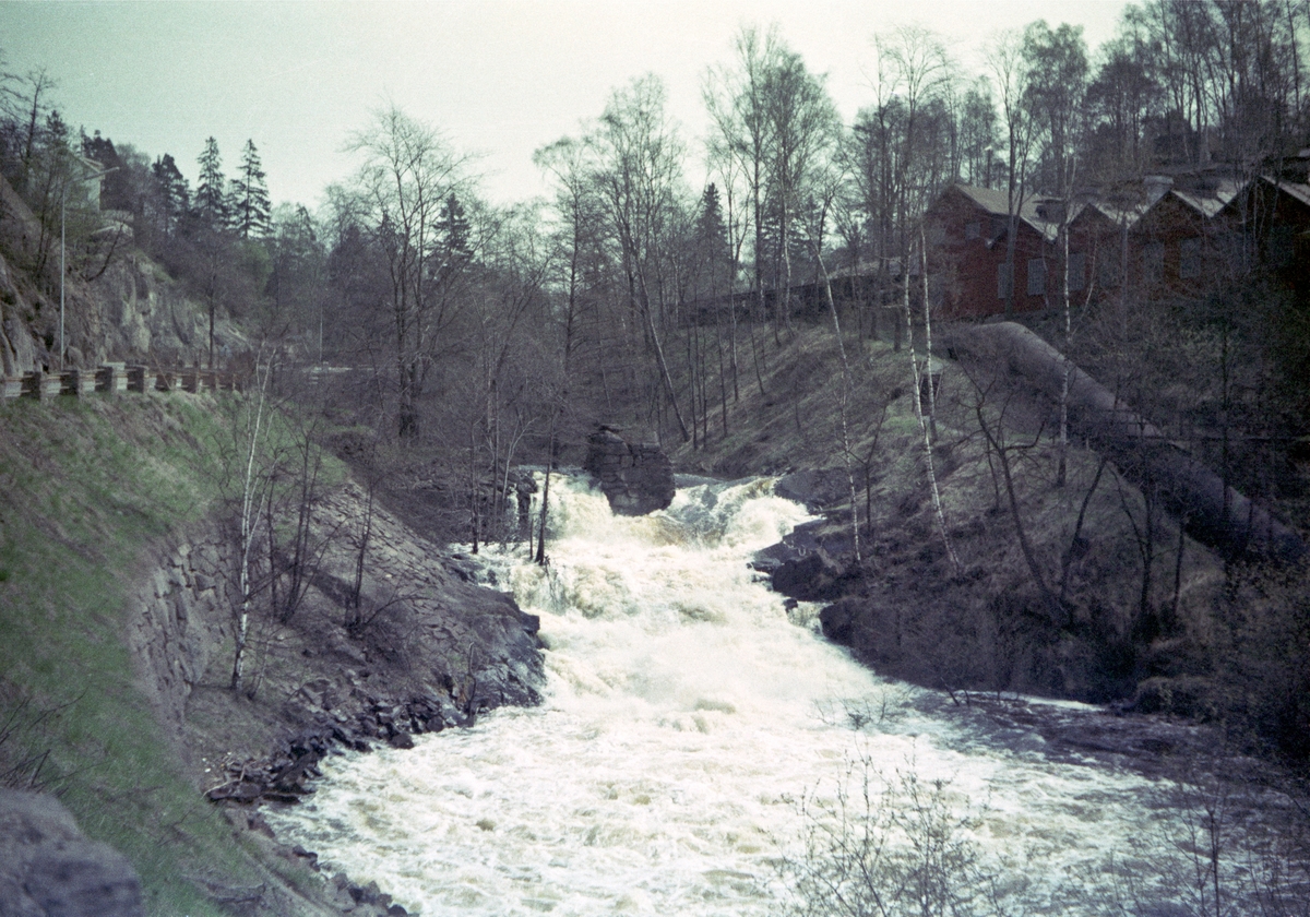 Vattenfallet vid Ådalsvägen i Huskvarna.