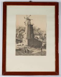 Møllen på Møllehaugen, 1900 [Reproduksjon]