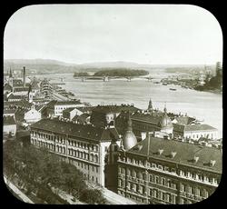 Dias: Ungarn: Panorama m. Margaretaøen, Budapest