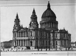 St. Paul's Cathedral og Houses of Parliament, England