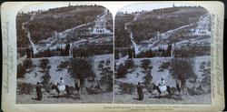 Mount of Olives from Jerusalem, Place of Christ's Ascension 