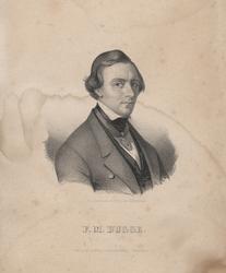 F. M. Bugge. [Litografi]